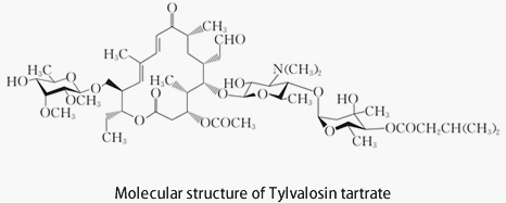 Molecular structure of Tylvalosin tartrate